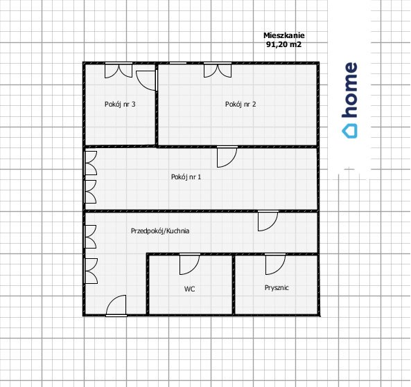 Na sprzedaż przestronne 3-pokojowe mieszkanie 91 m² w centrum Włocławka Włocławek, Jana Kilińskiego  91m2 Foto 1