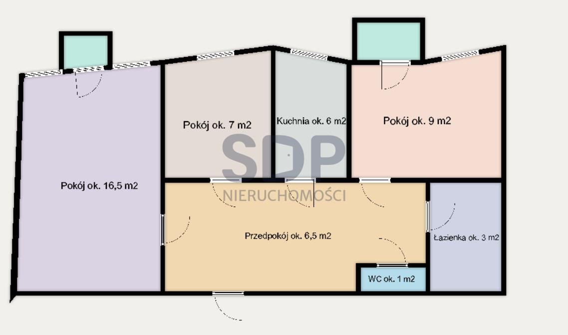 Mieszkanie trzypokojowe na sprzedaż Wrocław, Śródmieście, Plac Grunwaldzki, Plac Grunwaldzki  54m2 Foto 11