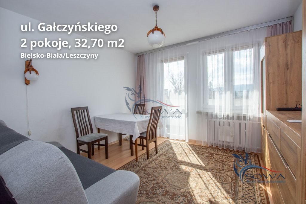 2-pokojowe mieszkanie z balkonem i widokiem na góry Bielsko-Biała, Leszczyny  33m2 Foto 1