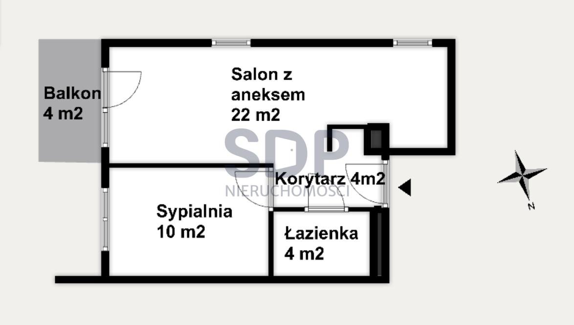 Mieszkanie dwupokojowe na sprzedaż Wrocław, Krzyki, Klecina, Przyjaźni  42m2 Foto 2
