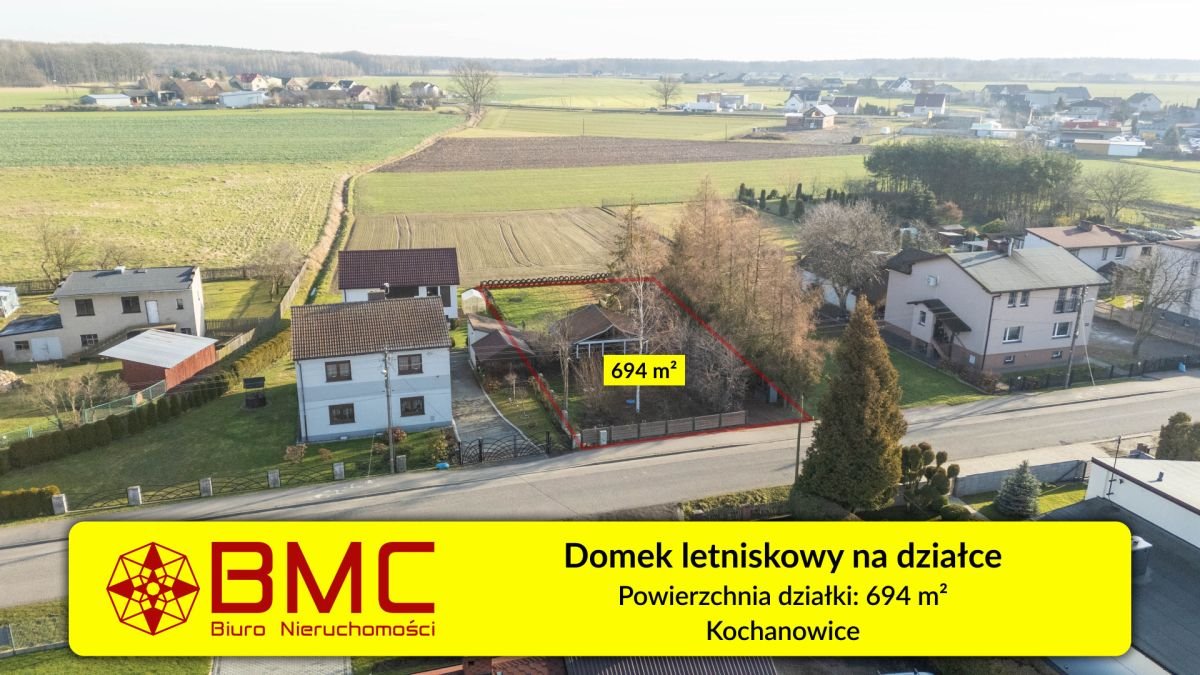 Urokliwy domek letniskowy 40 m² pod lasem, gotowy do zamieszkania Kochanowice, Ostrowska  43m2 Foto 1