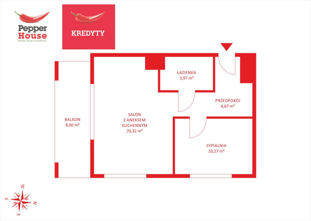 Przestronne 2-pokojowe mieszkanie na Zaspie z widokiem na zieleń Gdańsk, Zaspa, Leszczyńskich  41m2 Foto 1