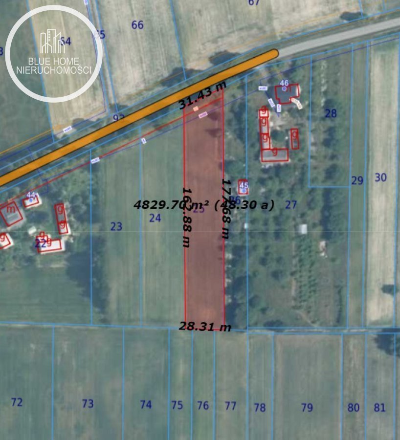 Działka 48 arów z dostępem do mediów i urokliwym otoczeniem Białopole, Żołnierzy I AWP  4 799m2 Foto 1