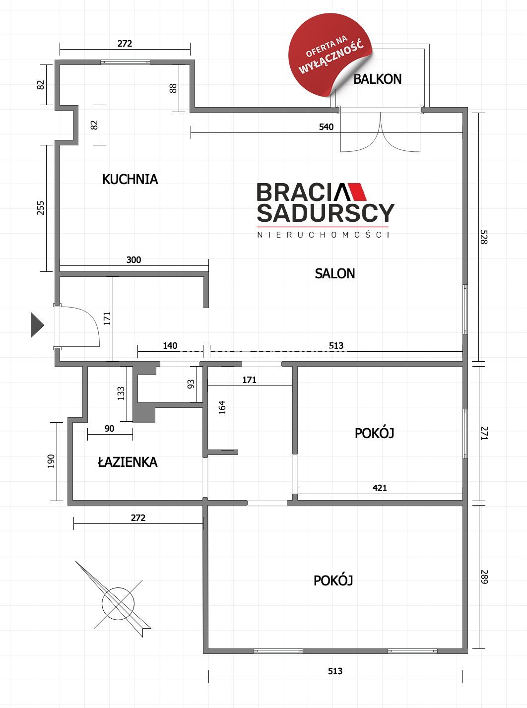 Mieszkanie trzypokojowe na sprzedaż Kraków, Dębniki, Ruczaj, Bunscha  83m2 Foto 3