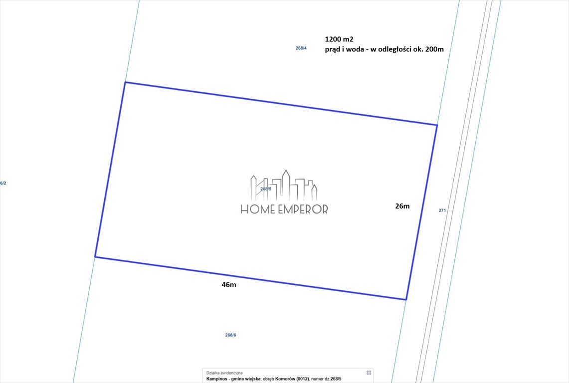 Działka budowlana na sprzedaż Komorów  1 200m2 Foto 1