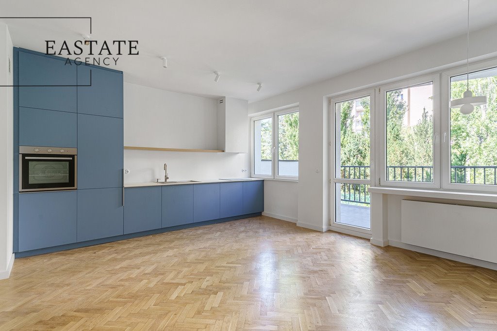 Na wynajem przestronne 3-pokojowe mieszkanie z ogródkiem i balkonem Warszawa, Mokotów, Służew, Irysowa  82m2 Foto 1