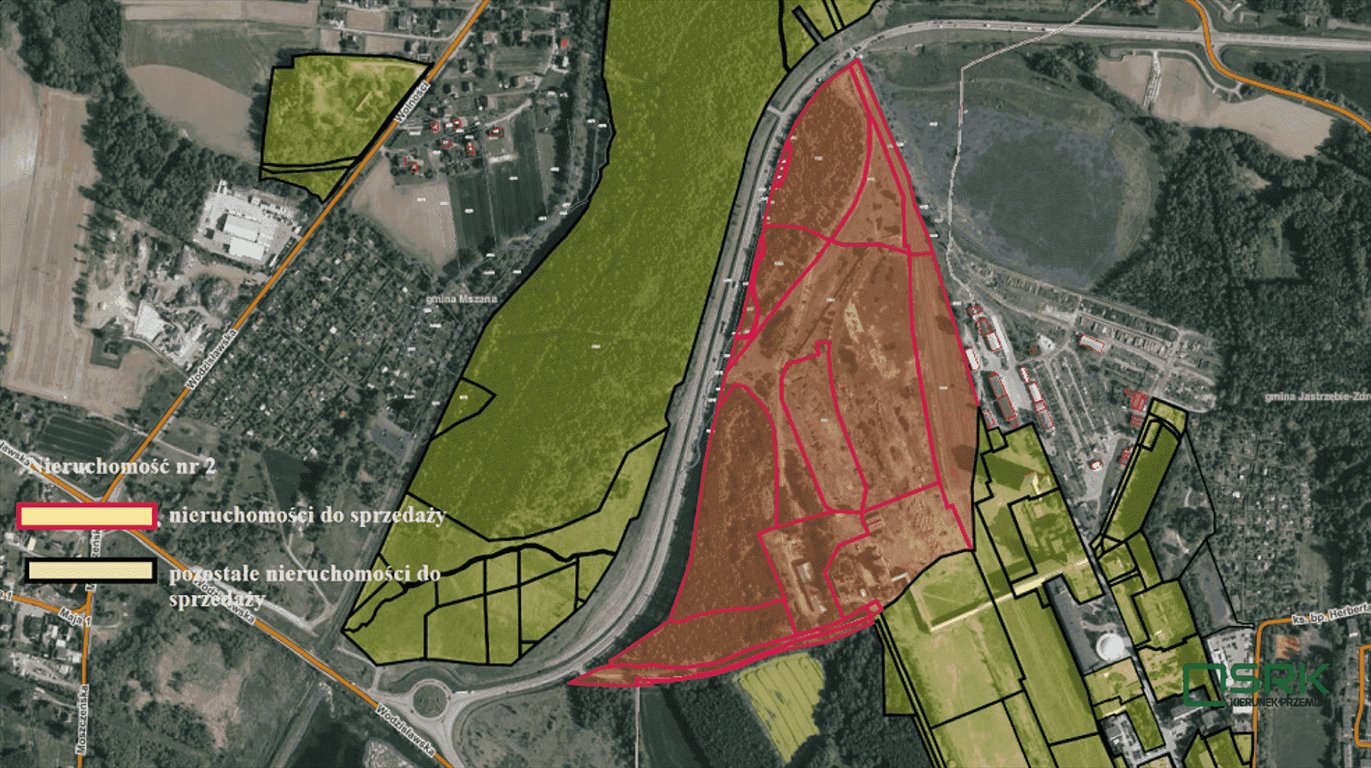 Zapraszam do zakupu dużej działki przemysłowej 47 700 m² w Jastrzębiu Jastrzębie-Zdrój, Os. Bogoczowiec, Górnicza  476 842m2 Foto 1