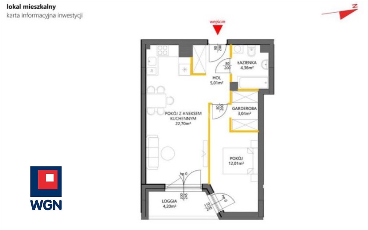 Zapraszam do obejrzenia nowoczesnego mieszkania 47 m² na Białołęce Warszawa, Białołęka, Marywillska  47m2 Foto 1
