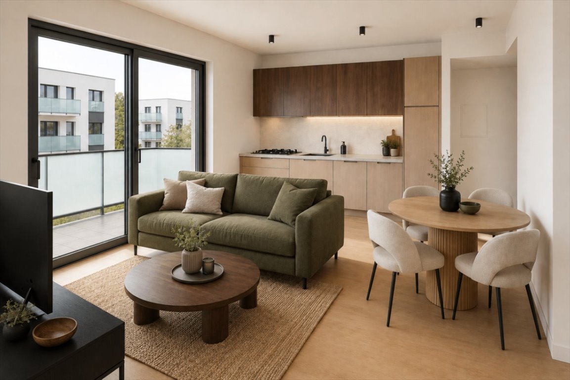 3-pokojowe mieszkanie 45,96 m² w Poznaniu (blisko Kampusu Morasko) Poznań, Umultowo, Maków Polnych 10B  46m2 Foto 1