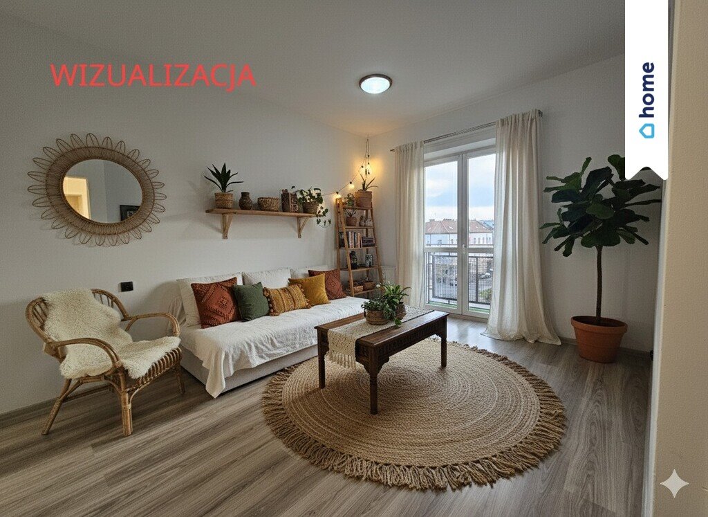 Przestronne 2-pokojowe mieszkanie po remoncie z balkonem i niskim czynszem Włocławek, Królewiecka  49m2 Foto 1