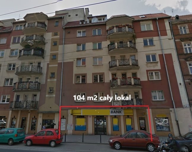 Lokal usługowo-handlowy 104 m2, duży potencjał, centrum Wrocław, Stare Miasto, Romualda Traugutta 101  104m2 Foto 1