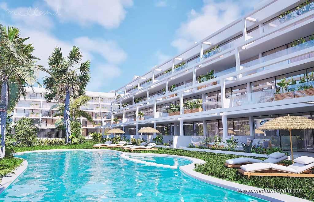 Nowoczesne 2- lub 3-pokojowe apartamenty z widokiem na morze Hiszpania, Mar De Cristal  109m2 Foto 1