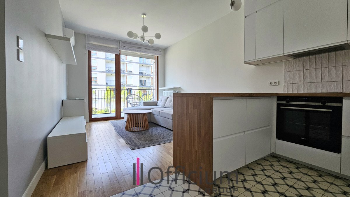 Nowoczesny apartament 38 m2 z klimatyzacją, garaż i siłownia Warszawa, Wilanów, Marcelego Handelsmana  38m2 Foto 1