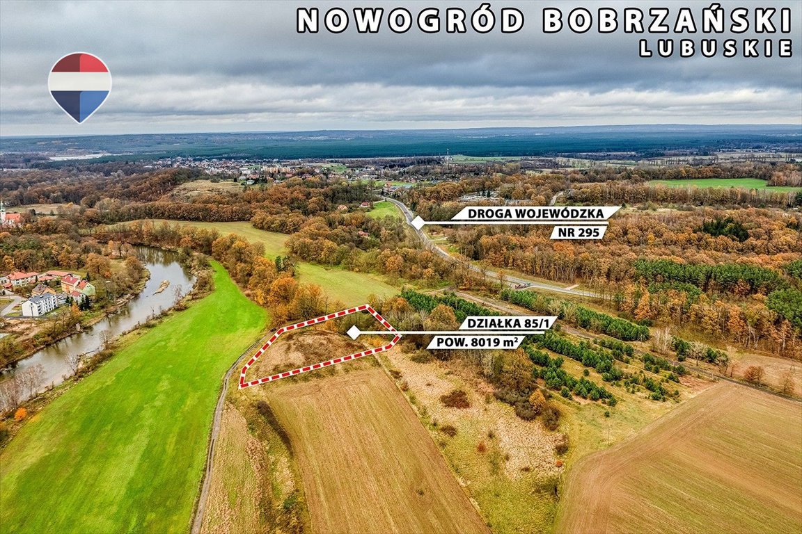 Działka inwestycyjna przy DK27 (0,8 ha) z potencjałem rozwoju Nowogród Bobrzański, Tadeusza Kościuszki  8 019m2 Foto 1