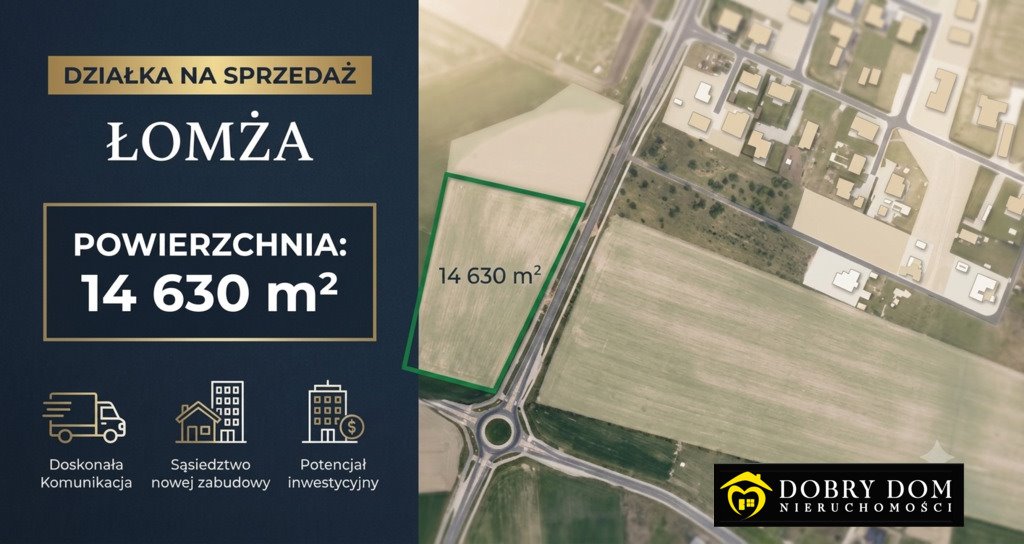 Zapraszam do obejrzenia działki 14 630 m² w Łomży Łomża  14 630m2 Foto 1