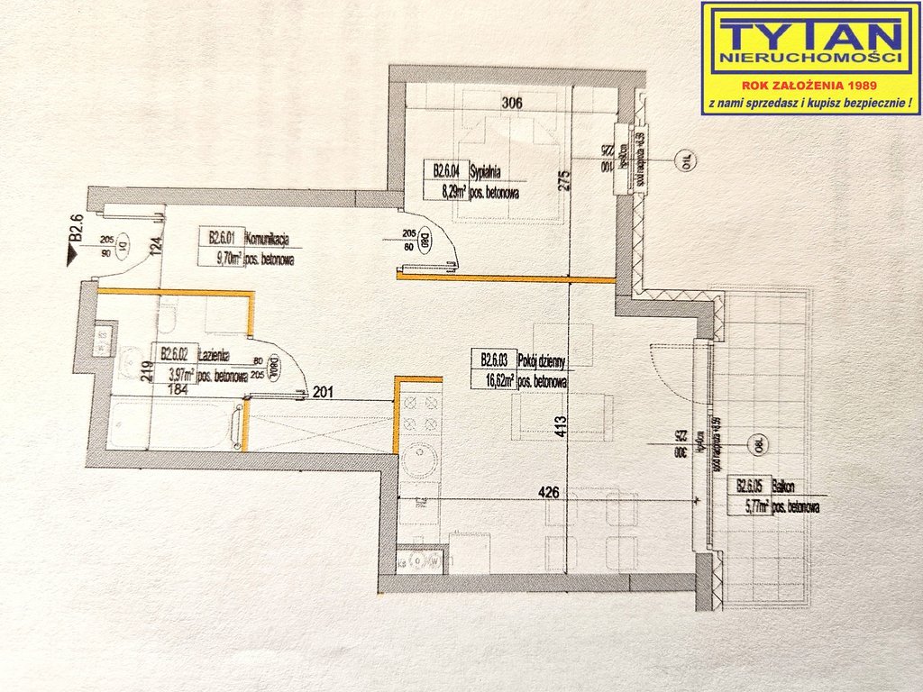 Mieszkanie dwupokojowe na sprzedaż Łomża, por. Łagody  41m2 Foto 19