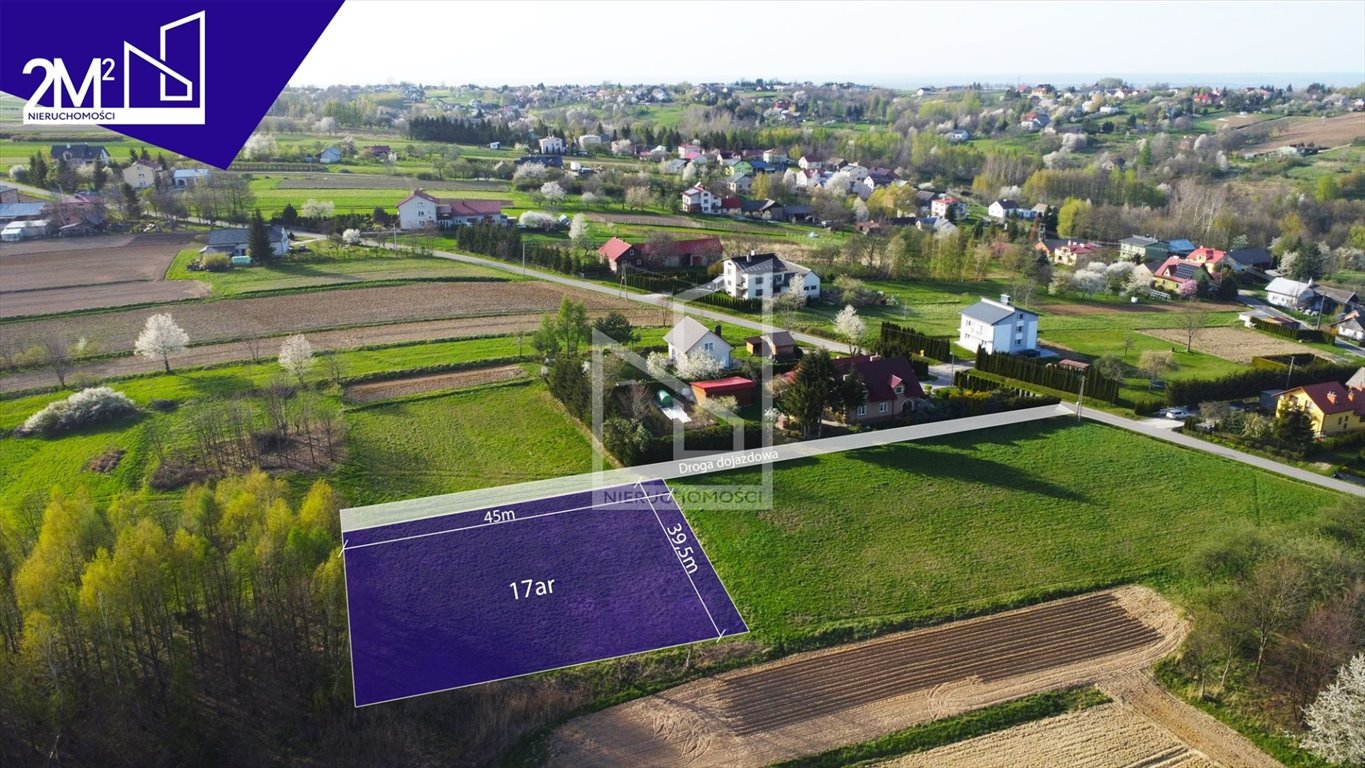 Działka budowlana na sprzedaż Markowa, Husów  1 700m2 Foto 1