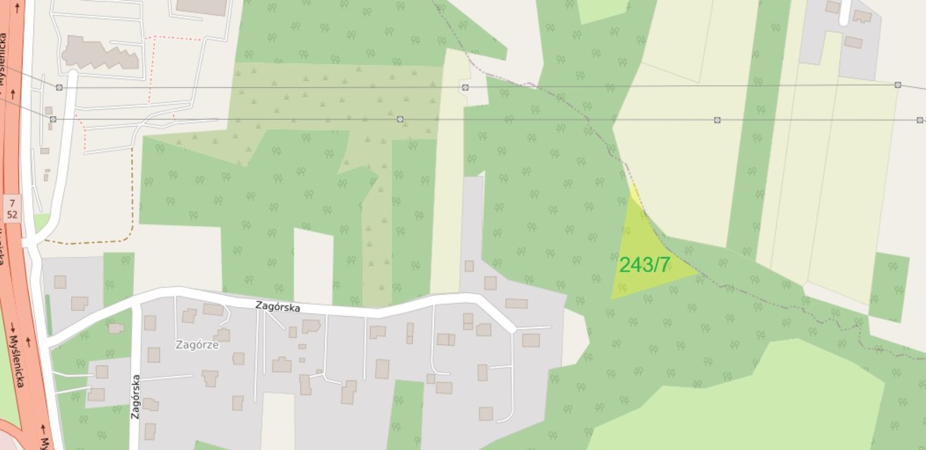 Działka 62 ar z lasem i możliwością zabudowy, rekreacji Kraków, Mogilany  3 100m2 Foto 1