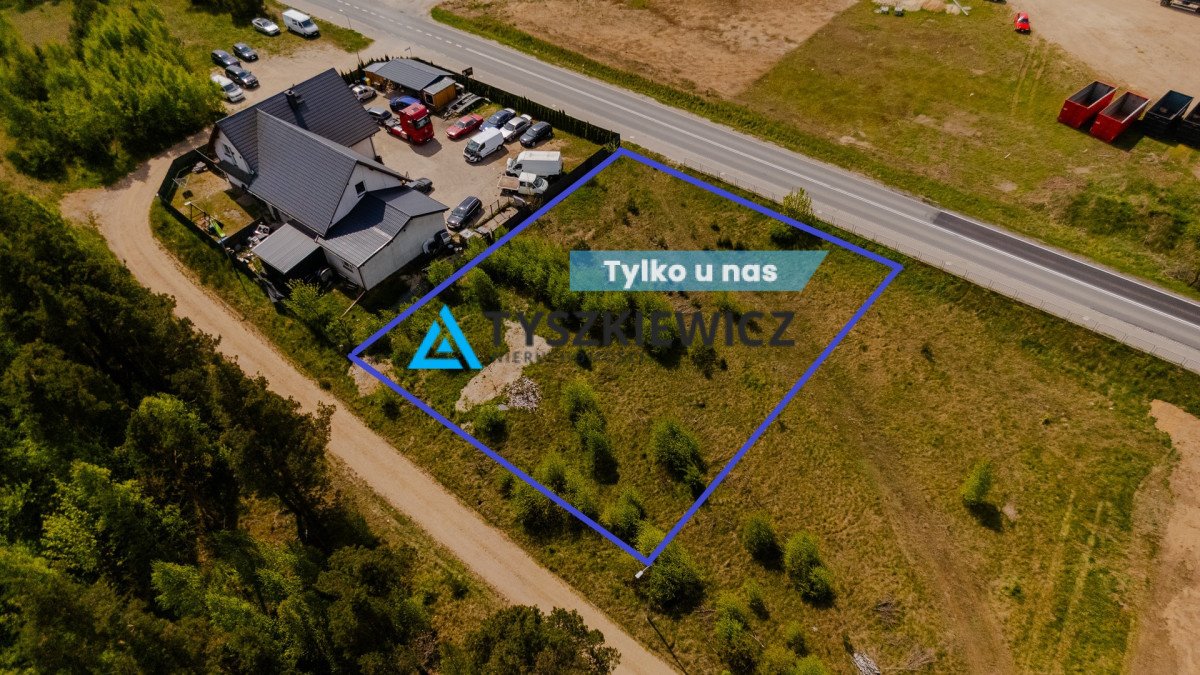 Działka budowlana 1334 m2 w Stężycy z lasem i dostępem do jeziora Stężyca  1 334m2 Foto 1