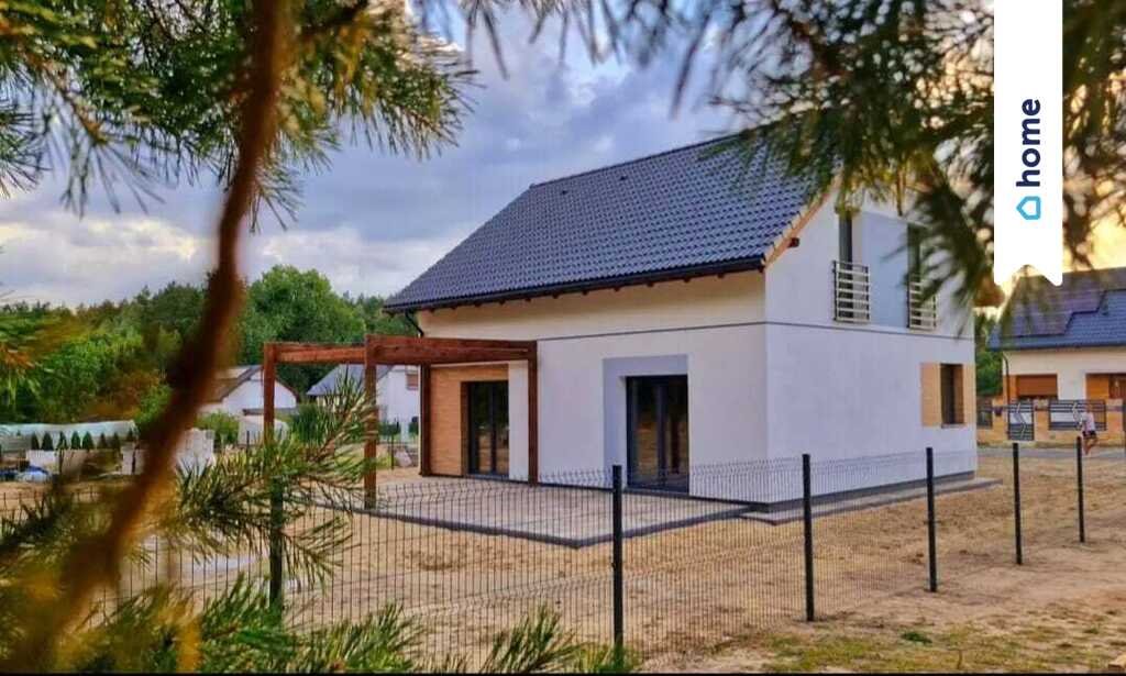 Nowoczesny dom 130m² z dużą działką 900m², wykończony z zewnątrz Laski Małe  131m2 Foto 1