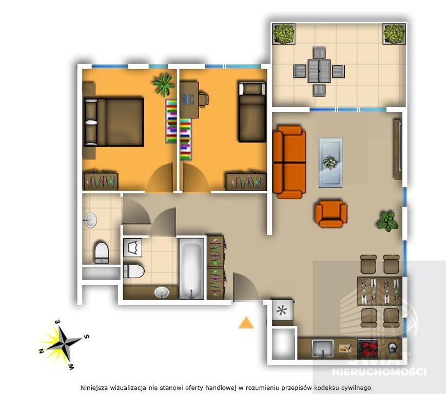 Mieszkanie trzypokojowe na sprzedaż Szczecin, Żelechowa  61m2 Foto 1