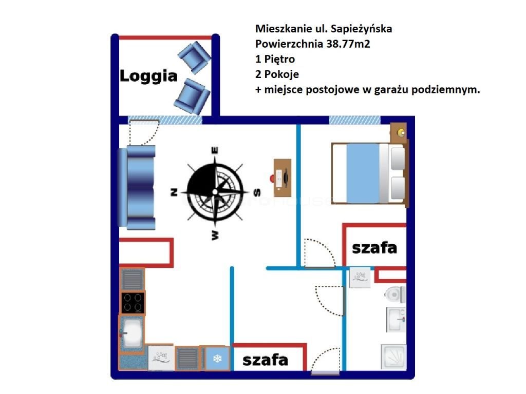 Mieszkanie dwupokojowe na sprzedaż Biała Podlaska, Sapieżyńska  39m2 Foto 18