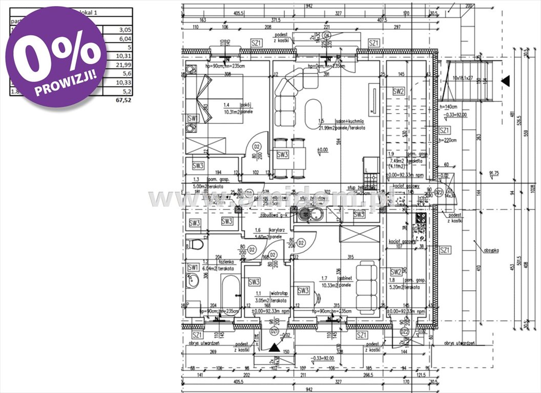 Mieszkanie trzypokojowe na sprzedaż Kobyłka  68m2 Foto 4