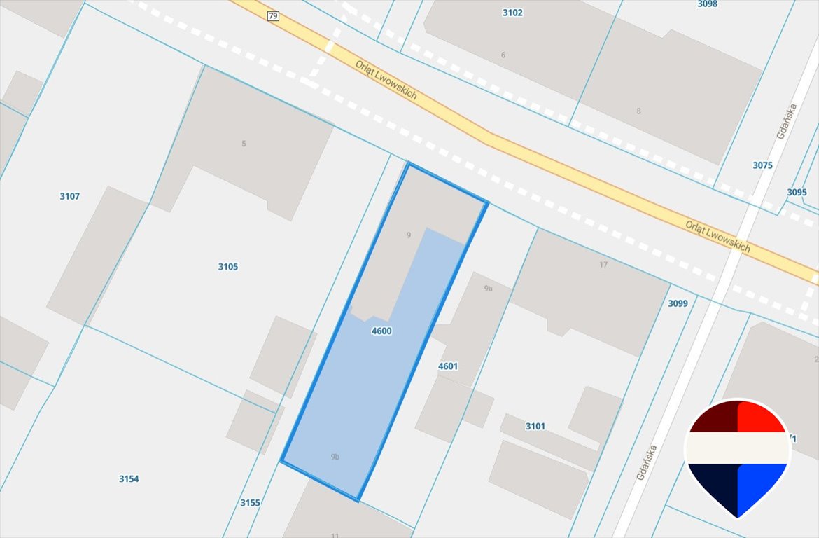Działka z pozwoleniem na budowę 4 mieszkań i lokal usługowy Sosnowiec, Orląt Lwowskich  474m2 Foto 1