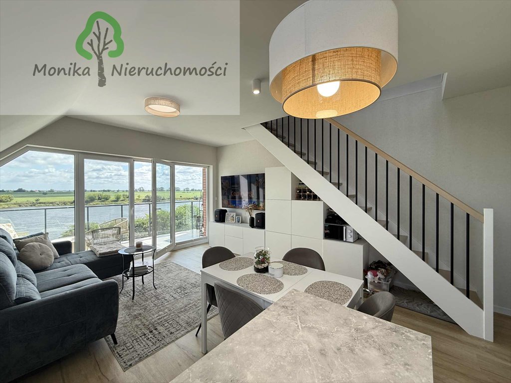 Dwupoziomowe mieszkanie z widokiem na Wisłę, taras i garaż Tczew, Żeglarska  79m2 Foto 1