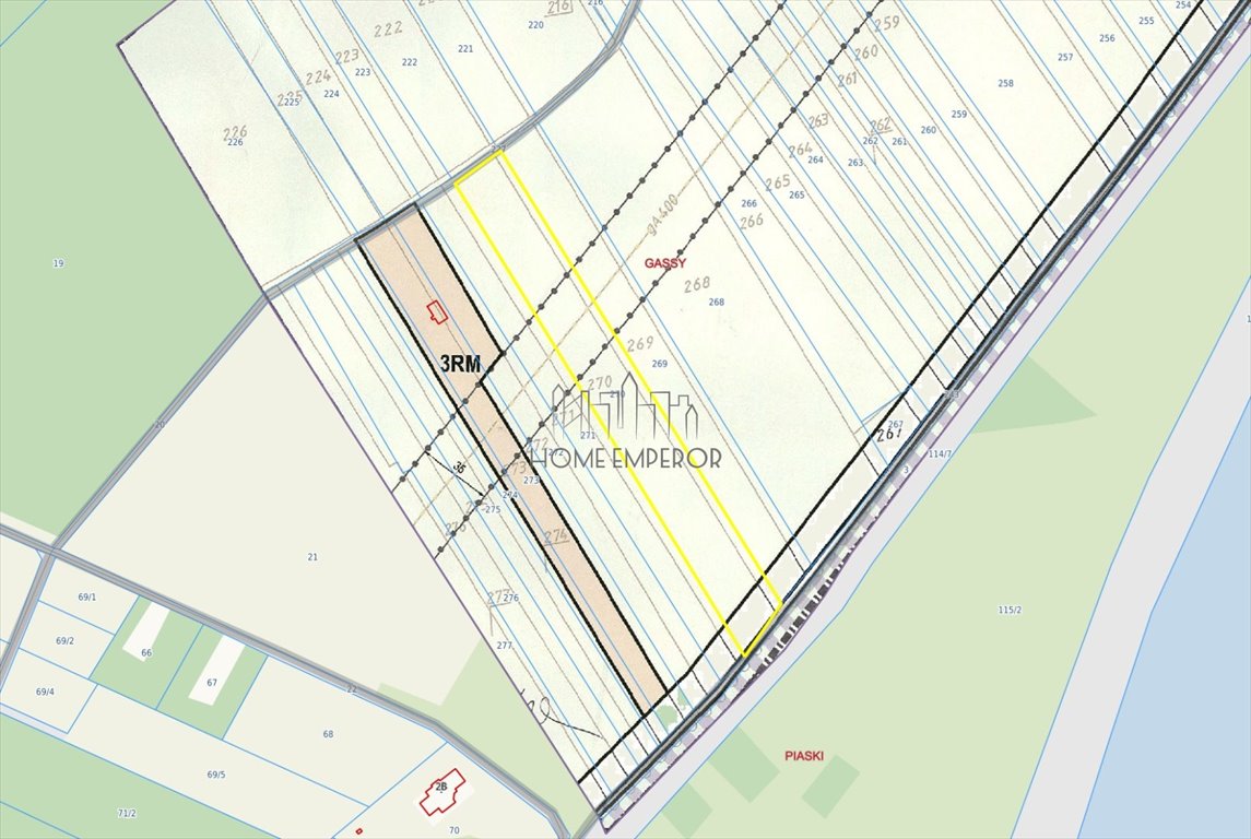 Działka rolna 7200 m² w Gassy – brak zabudowy, media w pobliżu Gassy  7 200m2 Foto 1