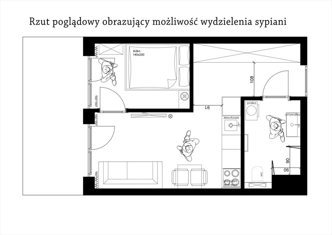 Kawalerka na sprzedaż Katowice, Osiedle Paderewskiego, gen. Władysława Sikorskiego  29m2 Foto 5