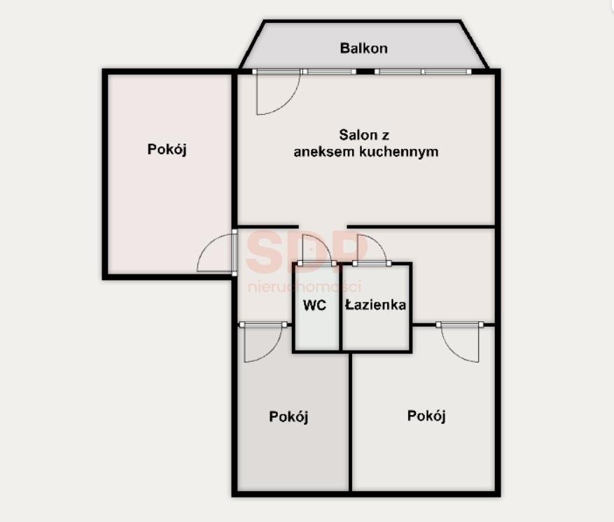 Mieszkanie czteropokojowe  na sprzedaż Wrocław, Fabryczna, Nowy Dwór, Strzegomska  61m2 Foto 8