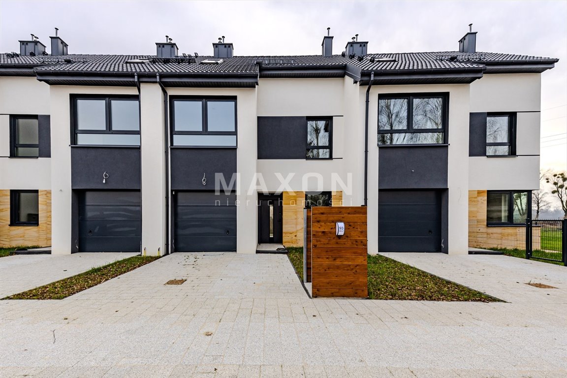 Nowoczesny segment 176 m² z ogrodem, garażem i poddaszem Zielonki-Parcela  176m2 Foto 1