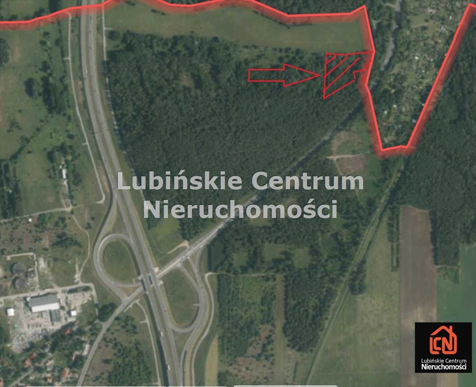 Działka inwestycyjna 1,17 ha przy drodze krajowej nr 3 Chróstnik  11 752m2 Foto 1