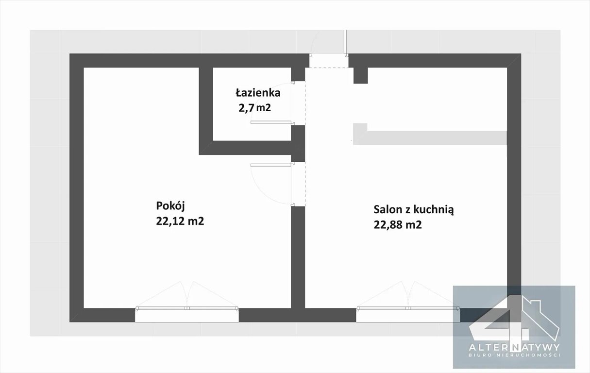 Mieszkanie dwupokojowe na sprzedaż Łódź, Bednarska 26  45m2 Foto 7
