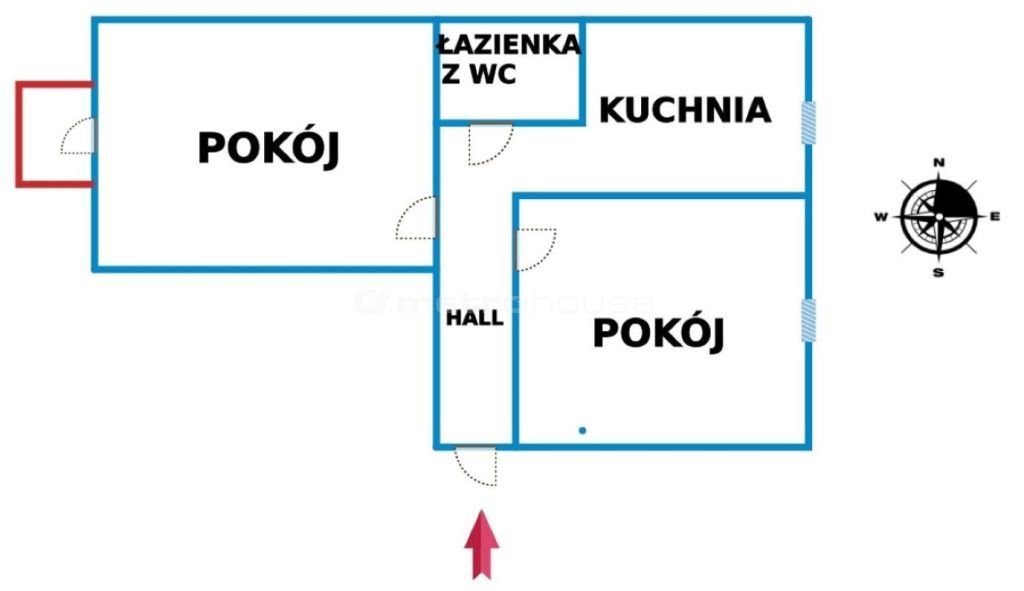 Mieszkanie dwupokojowe na sprzedaż Pabianice, Piaski, Ludowa  44m2 Foto 11