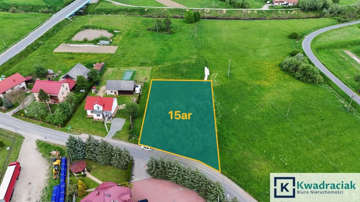 Działka 14,7 ar z mediami i warunkami zabudowy - polecam! Bzianka  1 470m2 Foto 1