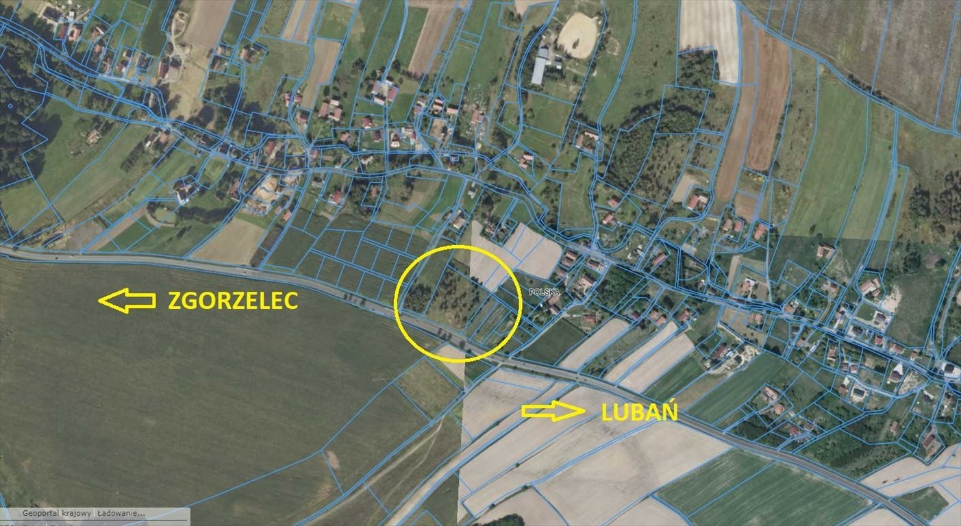 Działka budowlana 10 067 m² przy drodze krajowej 30 Pisarzowice  10 067m2 Foto 1