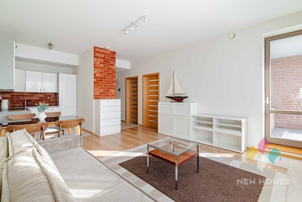 Nowoczesny apartament 2-pok. z tarasem i widokiem na Łynę Olsztyn, Grunwaldzkie, Grunwaldzka  45m2 Foto 1