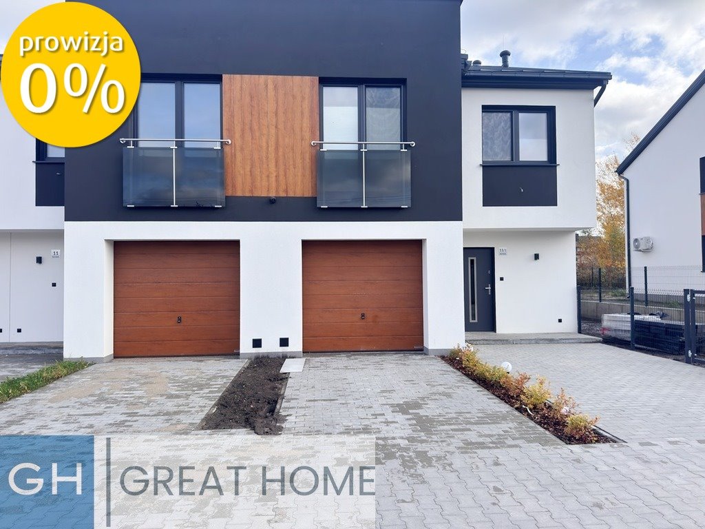 Nowoczesny skrajny segment z ogrodem i garażem w Mińsku Mińsk Mazowiecki  136m2 Foto 1