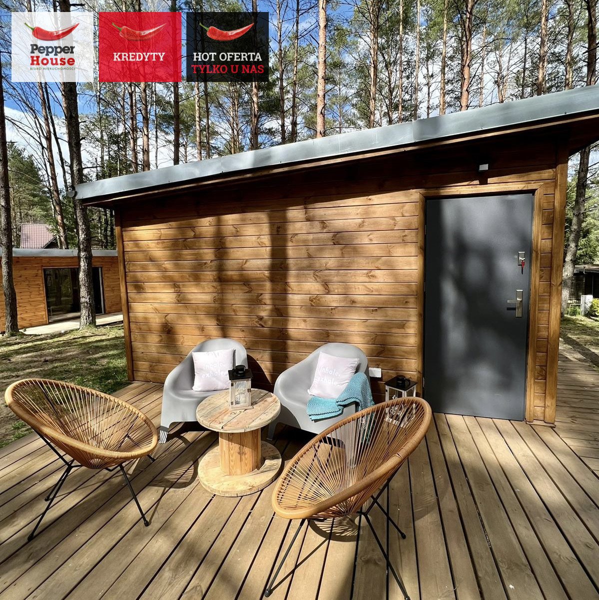 Inwestycja nad jeziorem Garczyn – 4 domki 2020 r. Łubiana, Kościerska  82m2 Foto 1