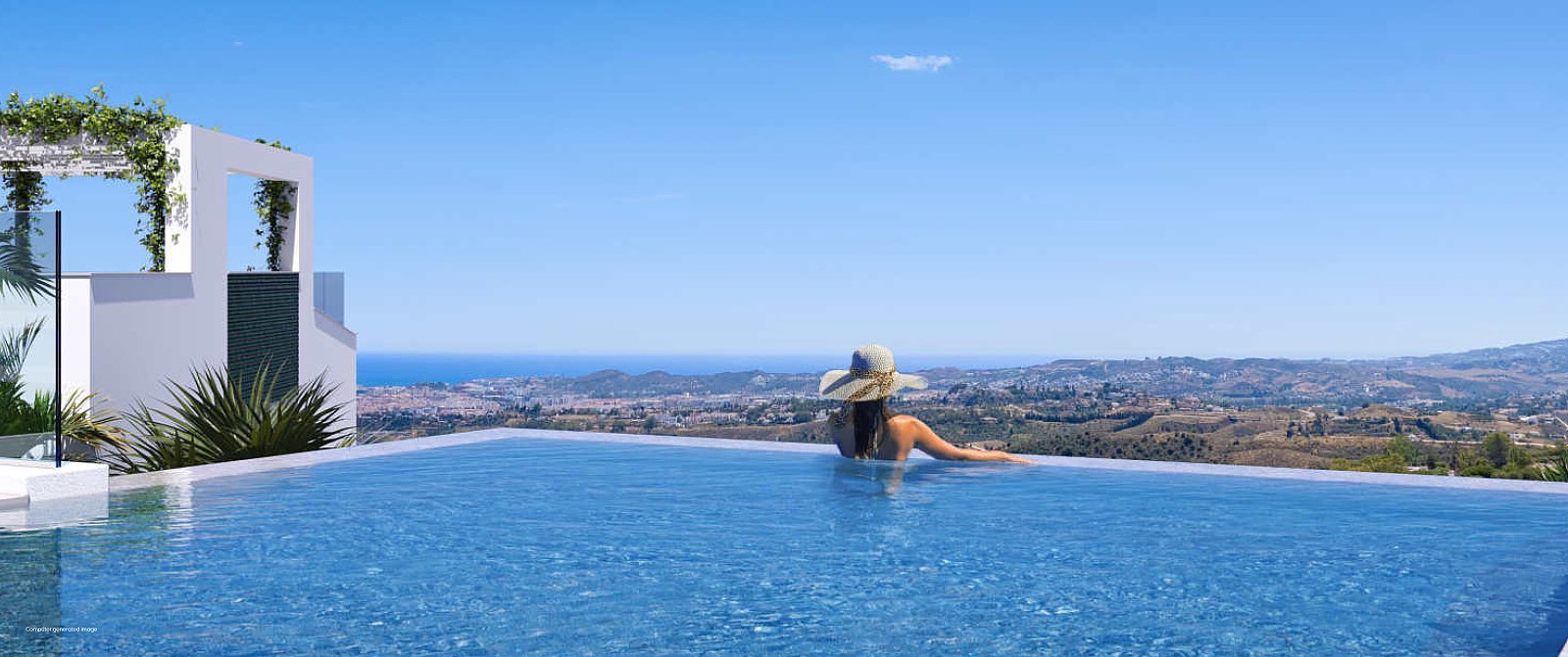 Ekskluzywny apartament z widokiem na morze w Mijas Hiszpania, Málaga, Mijas Pueblo, Mijas, Málaga  110m2 Foto 1