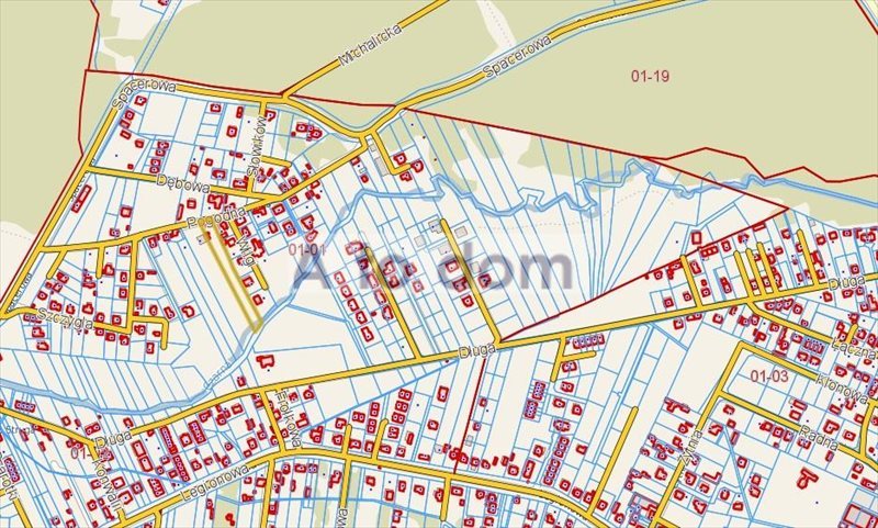 Polecam dużą działkę 3930 m² w Markach z mediami i planem Marki  3 930m2 Foto 1