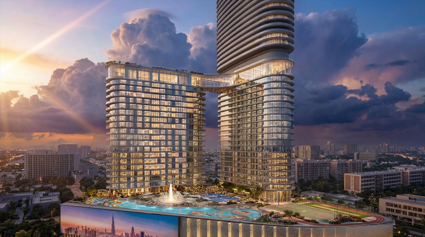 Nowoczesne 3-pokojowe mieszkanie w resortowym kompleksie JVC Zjednoczone Emiraty Arabskie, Jumeirah Village Circle, Jumeirah Village Circle, Jumeirah Village Circle,  130m2 Foto 1