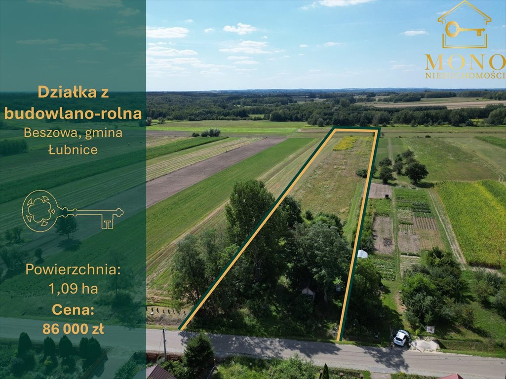 Na sprzedaż działka 10 900 m² w Beszowej z potencjałem inwestycyjnym Beszowa  10 900m2 Foto 1