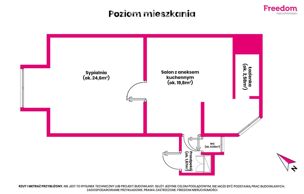 Mieszkanie dwupokojowe na sprzedaż Wałcz, al. Zdobywców Wału Pomorskiego  49m2 Foto 15