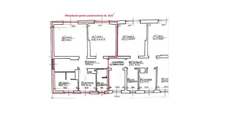 Mieszkanie trzypokojowe na sprzedaż Giżycko, Batorego  62m2 Foto 1