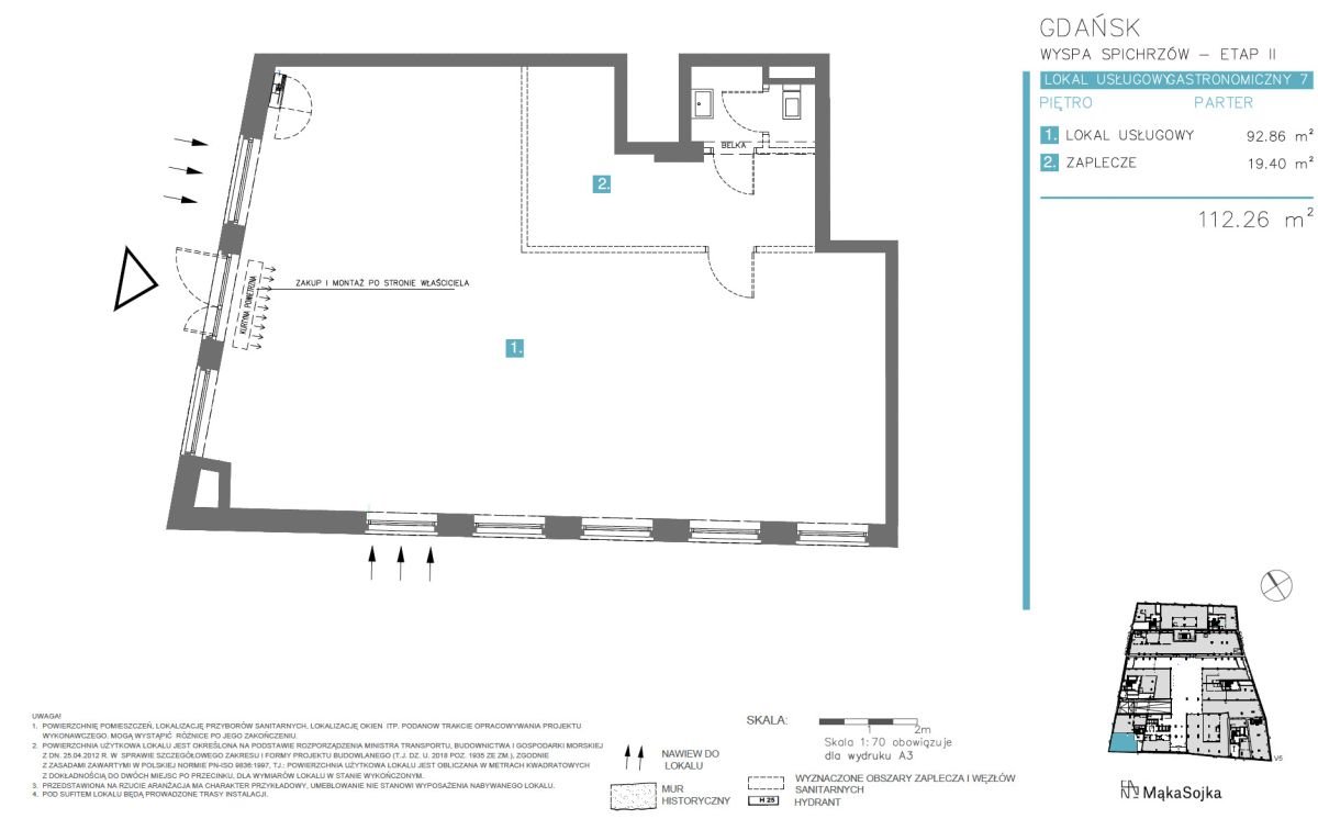 Lokal użytkowy na wynajem Gdańsk, Śródmieście, Basztowa  112m2 Foto 8