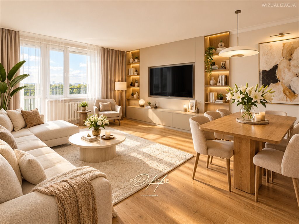 Na sprzedaż przestronne 2-pokojowe mieszkanie 51 m² w Warszawie Warszawa, Praga-Południe Grochów, Majdańska  51m2 Foto 1