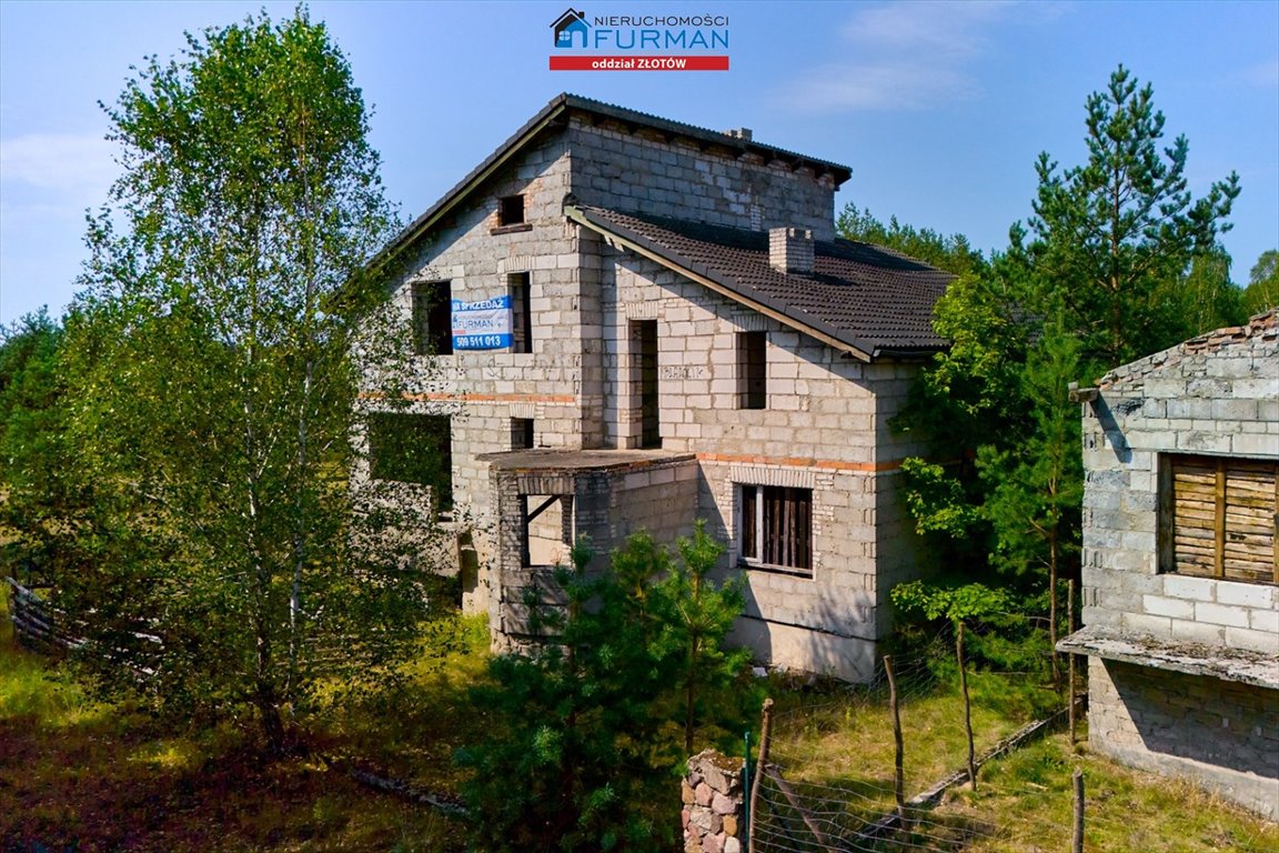 Dom wolnostojący w stanie surowym otwartym, 5 sypialni, blisko lasu Lędyczek  194m2 Foto 1